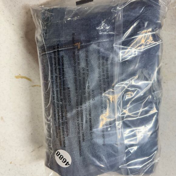 VTG American Eagle Womens Jeans Button Fly Boy Crop Mid Rise Blue Distressed‎ 4 - Picture 10 of 10